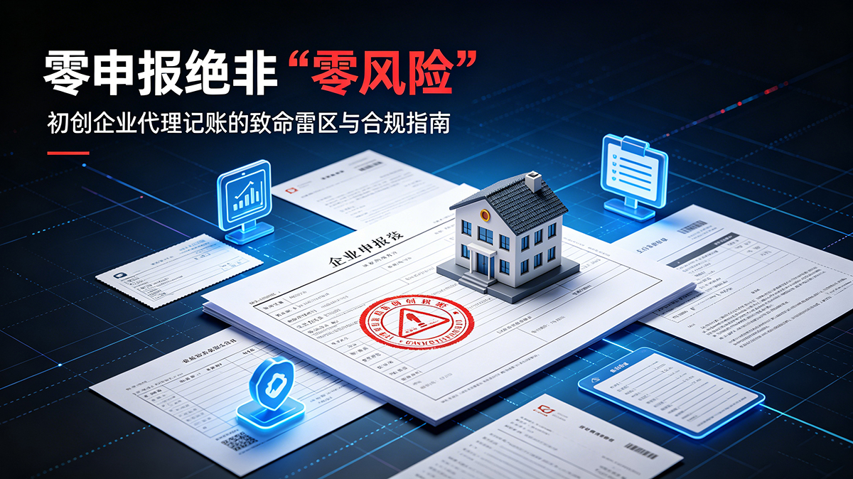 零申报绝非“零风险”：初创企业代理记账的致命雷区与合规指南
